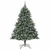 vidaXL K&uuml;nstlicher Weihnachtsbaum mit 300 LEDs mit St&auml;nder Gr&uuml;n 210 cm