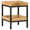 vidaXL Beistelltisch Braun 35 x 35 x 45 cm massives Mangoholz