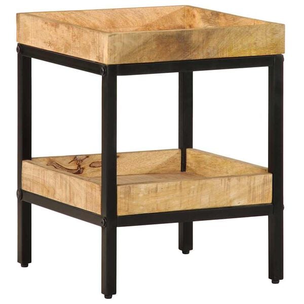 vidaXL Beistelltisch Braun 35 x 35 x 45 cm massives Mangoholz