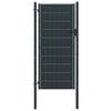 vidaXL Gartentor aus PVC und Stahl 100 x 124 cm Anthrazit