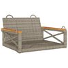 vidaXL H&auml;ngesessel Grau 63x62x40 cm Poly Rattan