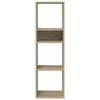 vidaXL Bücherregal Sonoma-Eiche 34x31x112 cm Holzwerkstoff