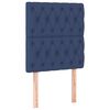 vidaXL Boxspringbett mit Matratze Blau 80x200 cm Stoff