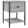 vidaXL Nachttische 2 Stk. Grau Sonoma 34x35,5x45 cm Holzwerkstoff