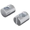 vidaXL Fassmutter 2 pcs Silber M6 x 13 mm Eisen