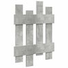 vidaXL Wandmontierter nachttisch Beton Grau 60 x 3 x 82 cm