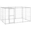 vidaXL Outdoor-Hundezwinger mit &Uuml;berdachung Verzinkter Stahl 7,26 m&sup2;