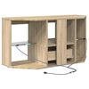 vidaXL Eck-LED-TV-Schrank Sonoma-Eiche 100 x 40 x 50 cm Holzwerkstoff