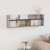 vidaXL Magazinregal Graues Sonoma 100 x 12 x 30 cm Holzwerkstoff