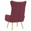 vidaXL Sessel Weinrot 69 x 74 x 93 cm Sherpa-Stoff