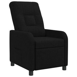 vidaXL Liegesessel Schwarz Stoff
