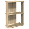 vidaXL B&uuml;cherregal 3 B&ouml;den Sonoma-Eiche 60x30x80 cm Holzwerkstoff