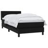 vidaXL Boxspringbett mit Matratze Schwarz 90x210 cm Samt