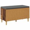 vidaXL Flurbank mit Kissen mit Speicher Altholz 60 x 38 x 46 cm