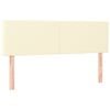 vidaXL Kopfteile 2 Stk. Creme 72x5x78/88 cm Kunstleder