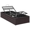 vidaXL Elektrisch verstellbares Bettgestell Braun 190 x 100 x 33,5 cm