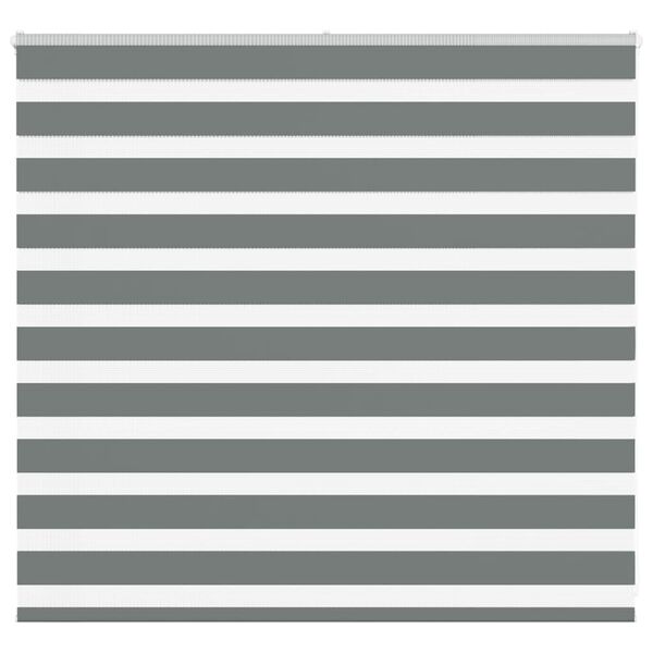 vidaXL Doppelrollo Dunkelgrau 155x100 cm Stoffbreite 150,9 cm Polyester