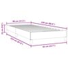 vidaXL Boxspringbett ohne Matratze Dunkelgrau 80x220 cm Samt