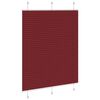 vidaXL Plissee Bordeauxrot 110x150 cm Stoffbreite 109,4 cm Polyester