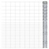 vidaXL Gartenzaun Verzinkter Stahl 50x1,6 m Silbern