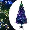 vidaXL K&uuml;nstlicher Weihnachtsbaum mit St&auml;nder Gr&uuml;n 210 cm Glasfaser