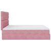 vidaXL Ottoman-Bett mit Matratzen & LEDs Rosa 160x200 cm Samt
