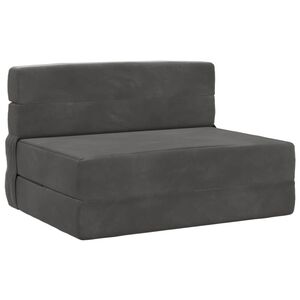 vidaXL Klappsofa Bett Dunkelgrau 70 x 72 x 60 cm Stoff