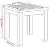 vidaXL Beistelltisch &Ouml;l-Natur 35 x 35 x 34 cm Massivholz Akazie