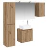 vidaXL Badezimmerschrank-Set 5 pcs Artisan-Eiche 50 x 14,5 x 70 cm