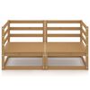 vidaXL Gartensofa 2-Sitzer Honigbraun Massivholz Kiefer