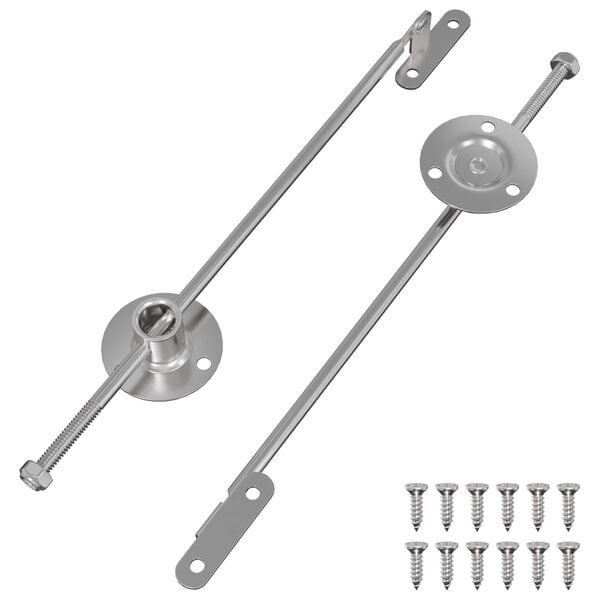 vidaXL Gasd&auml;mpfer 2 pcs Silber 190 mm Eisen