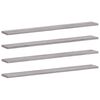 vidaXL Wandregale 4 Stk. Grau Sonoma 80x10x1,5 cm Holzwerkstoff