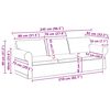 vidaXL Sofa Dunkelgrau Gesamtabmessungen: 245 x 82 x 80 cm (B x T x H)