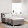 vidaXL Boxspringbett mit Matratze Taupe 200 x 100 cm Polyester