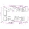 vidaXL 14-tlg. K&uuml;chenschrank-Set Kalmar Altholz-Optik Holzwerkstoff