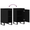 vidaXL Sideboards 2 Stk. Schwarz 40x35x70 cm Holzwerkstoff