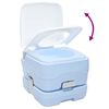 vidaXL Camping-Toilette Helles Blau und Wei&szlig; 41,5 x 36,5 x 30 cm