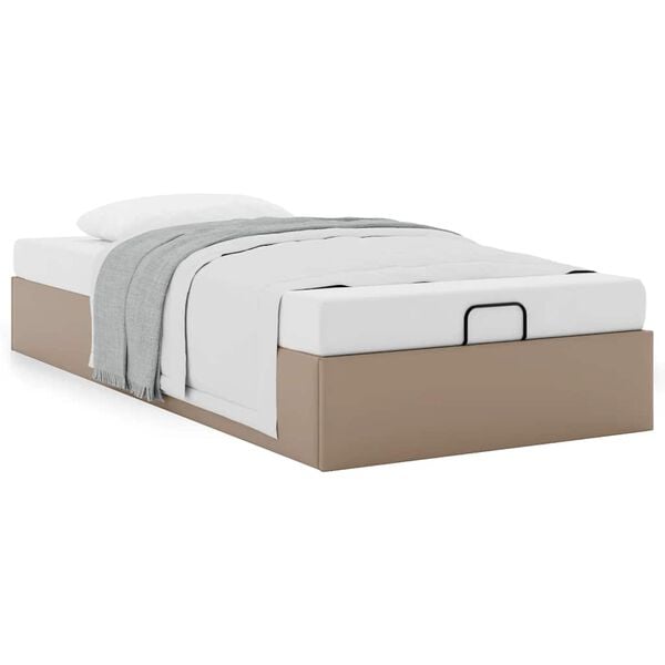 vidaXL Ottoman-Bett ohne Matratze Cappuccino-Braun 80x200cm Kunstleder