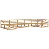 vidaXL Outdoor-Sofagarnitur 7 pcs Wei&szlig; Massivholz Akazie