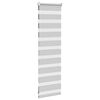 vidaXL Doppelrollo Hellgrau 50x100 cm Stoffbreite 45,9 cm Polyester