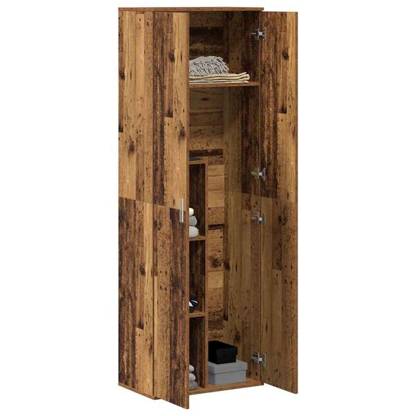vidaXL Highboard Altholz 60 x 35 x 180 cm Holzwerkstoff