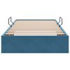 vidaXL Aufbewahrungsbett mit Speicher Dunkelblau 100 x 200 cm Samt