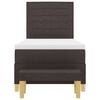 vidaXL Boxspringbett mit Matratze Dunkelbraun 90 x 190 cm Stoff