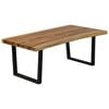 vidaXL Couchtisch Massivholz Suar 102x56x41 cm
