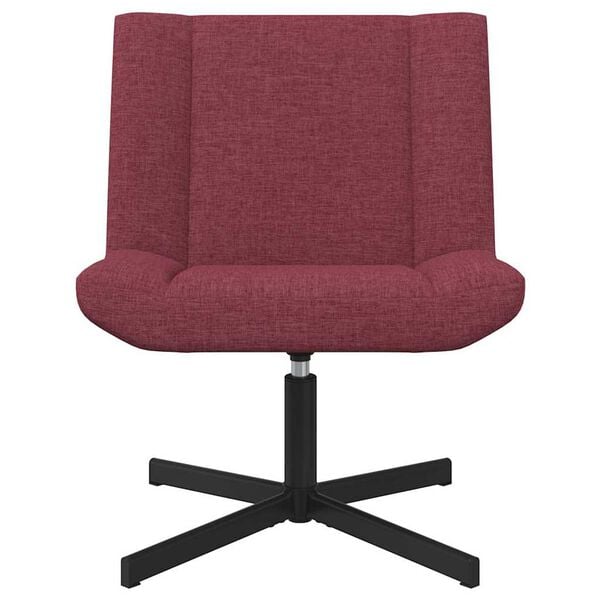 vidaXL Drehstuhl Weinrot 63 x 75 x 76 cm Stoff
