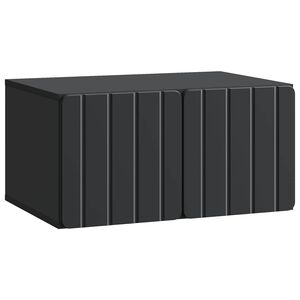 vidaXL Wandmontierter TV-Schrank Schwarz 59,5 x 41 x 30 cm