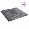vidaXL Wandpaneele 24 pcs Steingrau 50 x 50 cm XPS Schaum