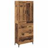 vidaXL Highboard mit Schubladen 2 pcs Altholz Holzwerkstoff