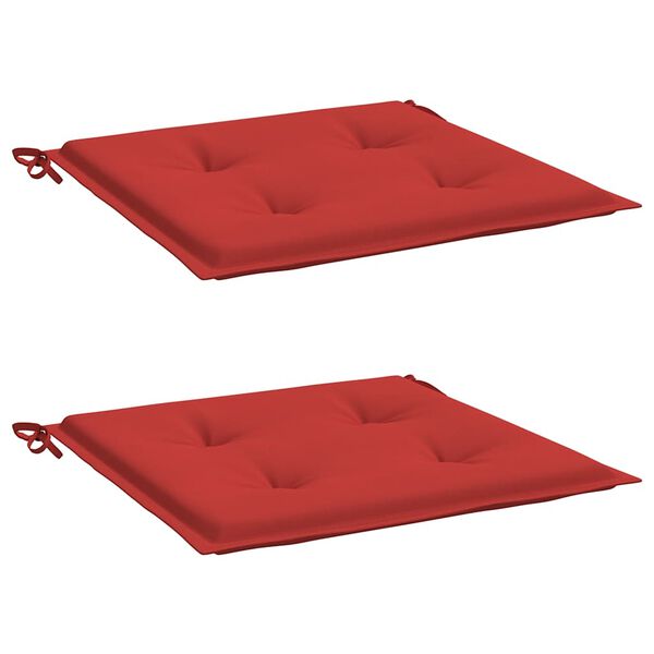 vidaXL Gartenstuhl-Kissen 2 Stk. Rot 40x40x4 cm Oxford-Gewebe