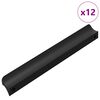 vidaXL Griff 12 pcs Schwarz 106 x 7,4 x 15,5 mm Aluminium